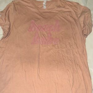 Bella Canvas Peach 'Beach Babe' Tee